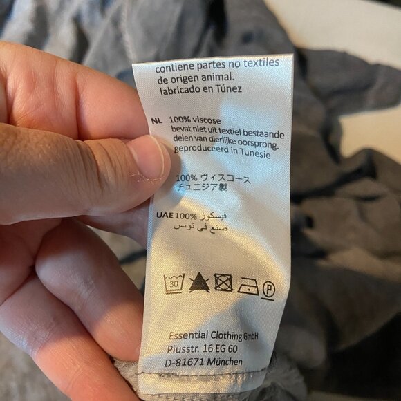 Elemente Clemente One Size Duster Cardigan Stonewash Gray Longline Adjustable - Picture 6 of 9